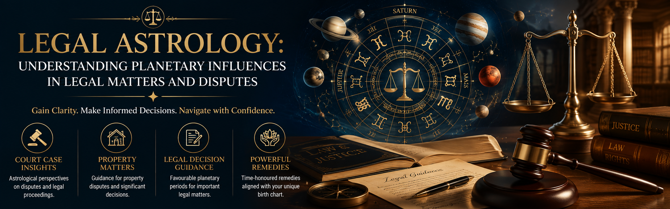 Legal Astrology: Understanding Planetary Influences in Legal Matters and Disputes